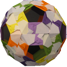 origami criss-cross hexagon unit dodecahedron instructions diagrams