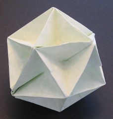 origami sunken icosahedron