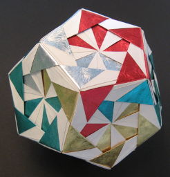 origami swirl dodecahedron 2