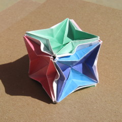 origami crater collapsed star cube