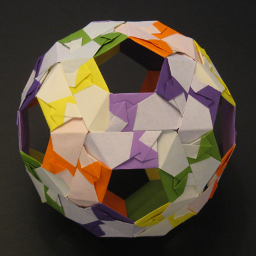 origami criss-cross hexagon unit dodecahedron instructions diagrams