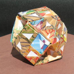 origami hourglass sonobe cuboctahedron
