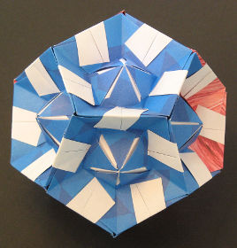 origami simple double sink dodecahedron