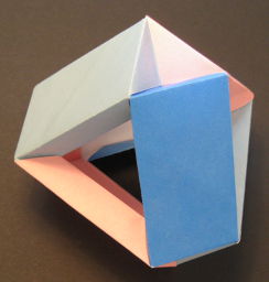 origami index card tetrahedron