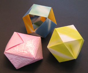 origami box origami flat sonobe origami cuboctahedron