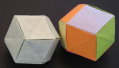 origami rhombic dodecahedron