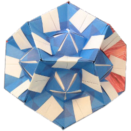 origami simple double sink dodecahedron instructions diagrams